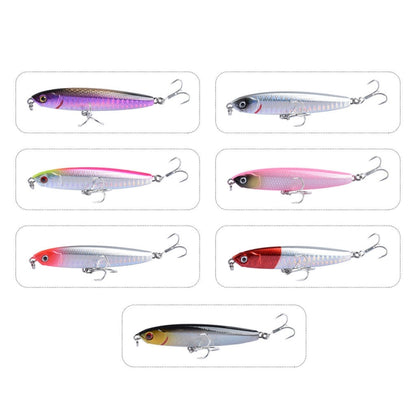 2 leurres durs CH79, coulants, à lancer loin, forme crayon, Spécifications : 10,4 cm 18 g