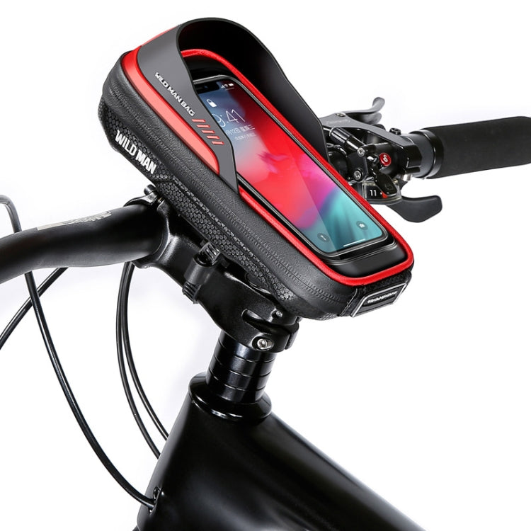 WILD MAN ES16 0.5L EVA Hard Shell Waterproof Touch Screen Bicycle Handlebar Bag, ES16 (Red), ES16 (Grey), ES16 (Blue)