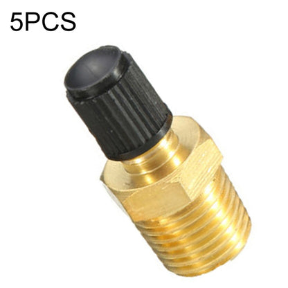 Threaded Nozzles Solid Nickel-Plated Brass Fuel Tank Filling Valve For Air Compressor, 5PCS 1/4 NPT, 5PCS 1/8 NPT