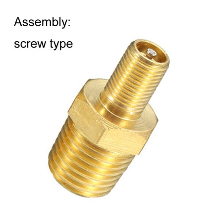 Threaded Nozzles Solid Nickel-Plated Brass Fuel Tank Filling Valve For Air Compressor, 5PCS 1/4 NPT, 5PCS 1/8 NPT