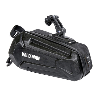 WILD MAN XT7 1.2L Mountain Bike EVA Hard Shell Waterproof Wear-resistant Tail Bag, XT7(Sun), XT7(Twill)