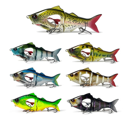 Leurres de pêche en mer et en eau douce, coulants lents, multisections, pour lancer loin, 10g/8.5cm, 23g/11.5cm