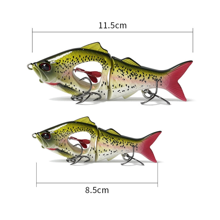 Leurres de pêche en mer et en eau douce, coulants lents, multisections, pour lancer loin, 10g/8.5cm, 23g/11.5cm