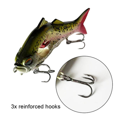 Leurres de pêche en mer et en eau douce, coulants lents, multisections, pour lancer loin, 10g/8.5cm, 23g/11.5cm