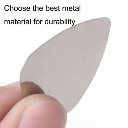 10PCS Thumb Fingers Metal Stainless Steel Bayse Guitar Paddles, Steel Bayse Guitar Paddles