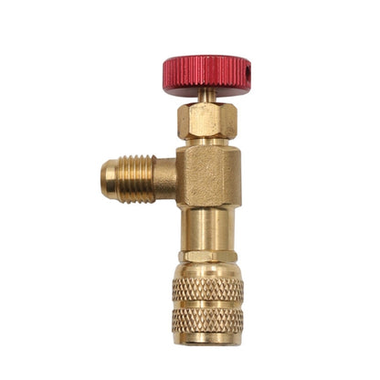 Air Conditioner Fluoridation Safety Valve Refrigerant Filling Connector, Side R22 Bottom R410, Side R22 Bottom R22, Side R410 Bottom R410, Side R410 Bottom R22