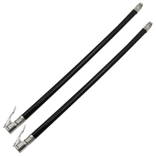 2 pièces buse de pompe de chambre à air en caoutchouc pour pneu de vélo de voiture, spécification : 9,5 mm noir, 12,5 mm noir, 9,5 mm bleu, 12,5 mm bleu