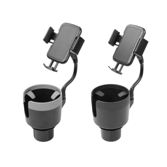 2 in 1 Multifunctional Car Cup Holder Extra Large Mobile Phone Holder, 2 In 1 Extra Large Gray, 2 in 1 Extra Large Black