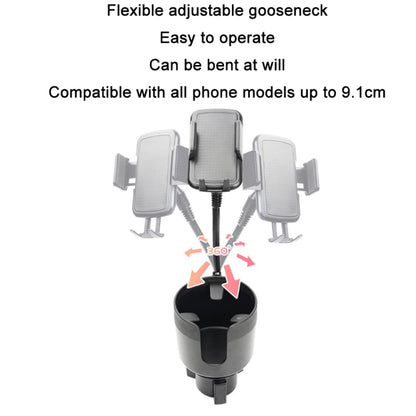 2 in 1 Multifunctional Car Cup Holder Extra Large Mobile Phone Holder, 2 In 1 Extra Large Gray, 2 in 1 Extra Large Black