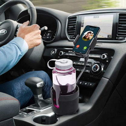 2 in 1 Multifunctional Car Cup Holder Extra Large Mobile Phone Holder, 2 In 1 Extra Large Gray, 2 in 1 Extra Large Black