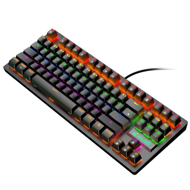 ZIYOULANG K2 87 Keys Office Laptop Punk Glowing Mechanical Wired Keyboard, Cable Length: 1.5m, K2 Pink, K2 Blue, K2 Black, K2 White