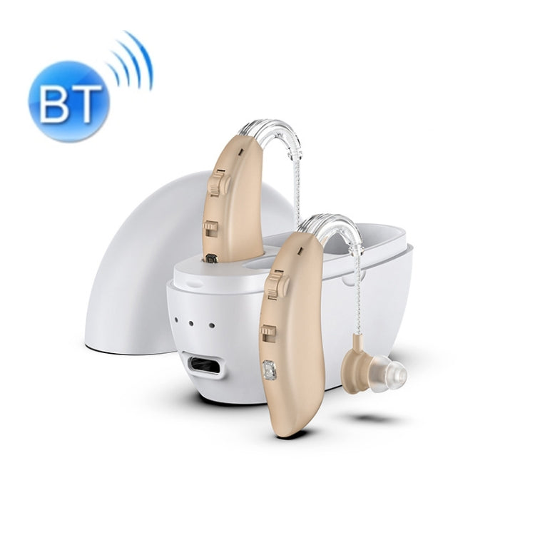 GM-301 Hearing Aid Rechargeable Sound Amplifier,Spec:, Bluetooth Model Skin Color, Bluetooth Model Blue, Without Bluetooth Blue, Without Bluetooth Skin Color, Without Bluetooth Black, With Charging Pod Blue+White, With Charging Pod Blue+Black          ...