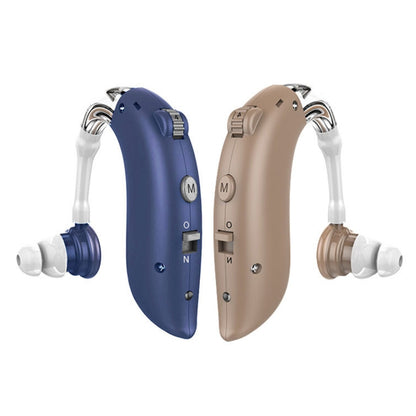GM-105 Smart Noise Cancelling Ear-hook Rechargeable Elderly Sound Collector, Spec:, EU Plug(Skin Color), US Pulg(Skin Color), EU Plug(Blue), US Pulg(Blue)