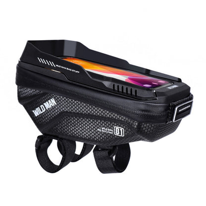 Sacoche de guidon WILD MAN XT1 1L pour vélo avec écran tactile en EVA, XT1 (Sergé), XT1 (Solaire)