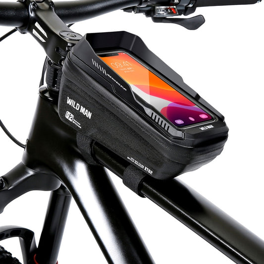 WILD MAN XT2 Sac de vélo à coque dure en EVA étanche avec écran tactile pour téléphone 1L, XT2(Sergé), XT2(Solaire)