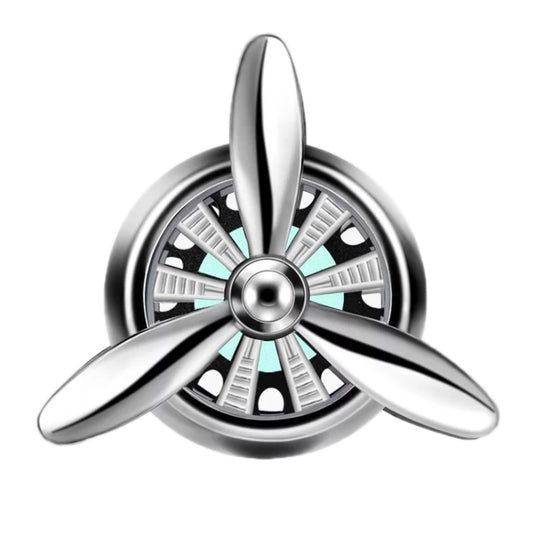 Ventilador giratorio para aromaterapia con salida de aire para coche, negro sin luz, plateado sin luz, rojo sin luz