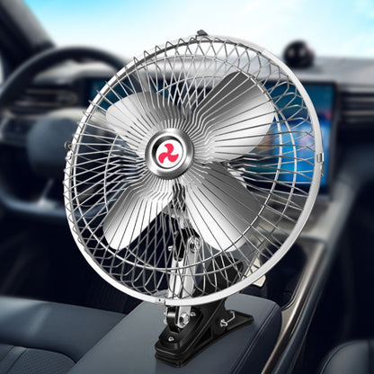 Car Powerful Fixing Clip Cooling High Wind Power Electric Fan, Specification:, 10 inch Metal 12V, 10 inch Metal 24V, 8 inch Black 12V, 8 inch Black 24V, 8 inch Metal 12V, 8 inch Metal 24V, 10 inch Black 12V, 10 inch Black 24V, 6 inch Black 12V