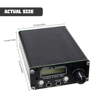 Usdr Usdx + V2 Plus 8 Band SDR Full Mode HF SSB QRP High Frequency Transceiver, Spec:, EU Plug, US Plug