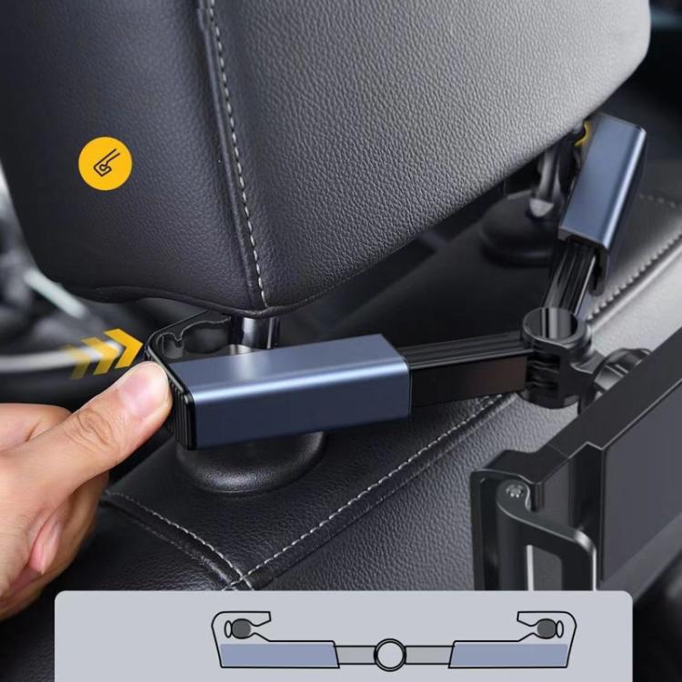 Car Rear Pillow Phone Tablet Bracket Rotatable Car Phone Holder