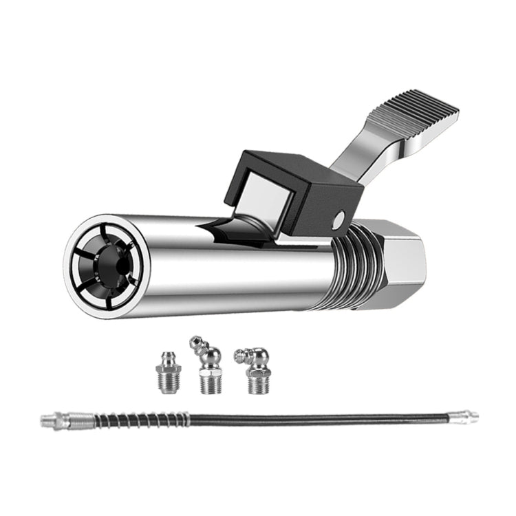 PC002 Lock Clamp Type High Pressure Grease Nozzle, Style:, Butter Mouth, Butter Mouth+30cm Hose, Butter Mouth+30cm Hose+3 Heads, Butter Mouth+40cm Hose, Butter Mouth+40cm Hose+3 Heads, Butter Mouth+60cm Hose, Butter Mouth+60cm Hose+3 Heads             ...