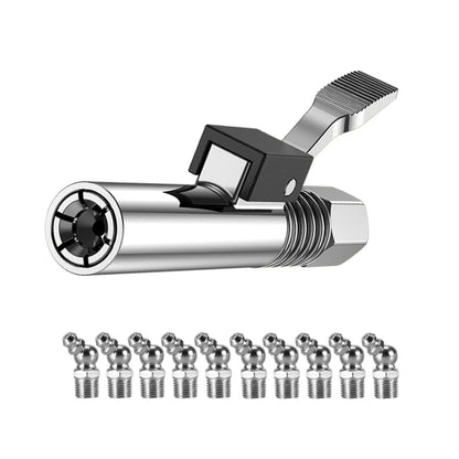 PC002 Lock Clamp Type High Pressure Grease Nozzle, Style:, Butter Mouth, Butter Mouth+30cm Hose, Butter Mouth+30cm Hose+3 Heads, Butter Mouth+40cm Hose, Butter Mouth+40cm Hose+3 Heads, Butter Mouth+60cm Hose, Butter Mouth+60cm Hose+3 Heads             ...