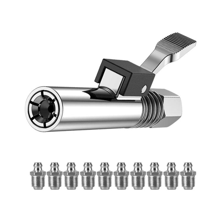 PC002 Lock Clamp Type High Pressure Grease Nozzle, Style:, Butter Mouth, Butter Mouth+30cm Hose, Butter Mouth+30cm Hose+3 Heads, Butter Mouth+40cm Hose, Butter Mouth+40cm Hose+3 Heads, Butter Mouth+60cm Hose, Butter Mouth+60cm Hose+3 Heads             ...
