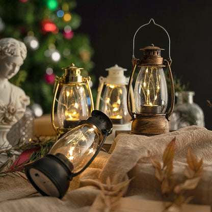 Retro Lantern Table Decoration Christmas Scene Decoration Simulation Oil Lamp