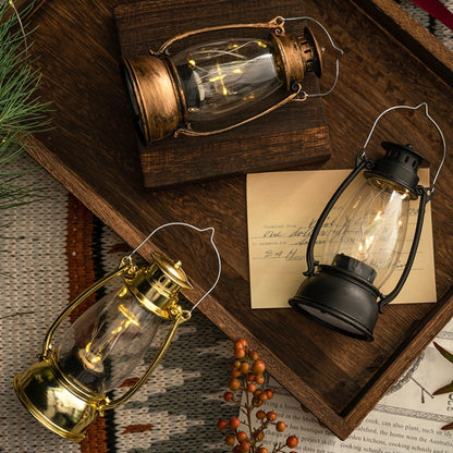 Retro Lantern Table Decoration Christmas Scene Decoration Simulation Oil Lamp