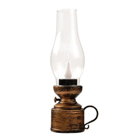 Lampe à pétrole rétro lumineuse de Noël à simulation, décoration, Spécification : Goutte d'eau (Bronze), Goutte d'eau (Noir), Goutte d'eau (Blanc), Vacillante (Bronze), Vacillante (Noir), Vacillante (Blanc)
