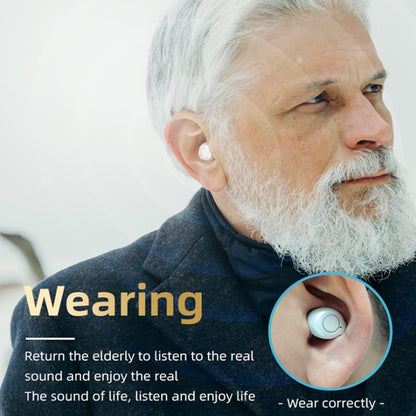 GM-902 Wireless Magnetic Charging Hearing Aids Elderly Sound Amplifier, (Red Blue+Black), (Skin-color+White), (Skin-color+Black)