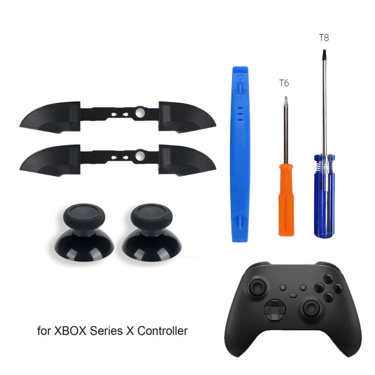 Reparatur-Kit für Xbox Series X Controller enthält LB RB Bumper, Thumbstick-Kappen und Öffnungswerkzeuge, 10-in-1, 23-in-1, 11-in-1