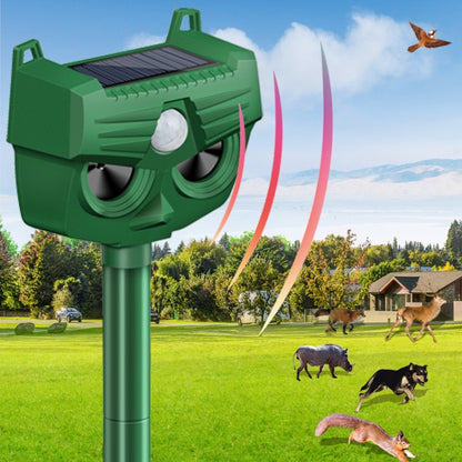 RC-543 Outdoor Solar Dog Repellent Infrared Ultrasonic Animal Bird Repellers