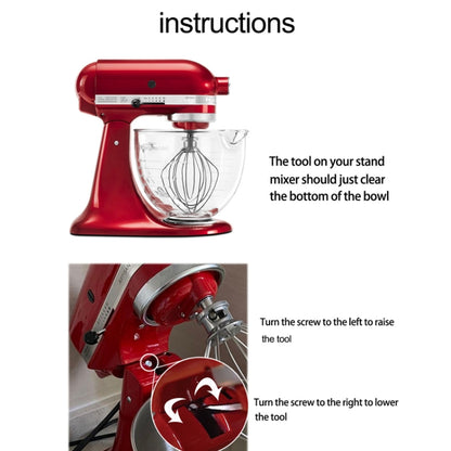 Stainless Steel Accessories, For KitchenAid 5QT Mixer Head, For KitchenAid  6QT Mixer Head, For KitchenAid Stand Mixer 5QT  Whip Whisk, For Kitchenaid Stand Mixer 5QT Dough Hook, For KitchenAid Stand Mixer 6QT Whip Whisk                                ...