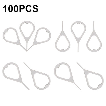 100 PCS Universal Thickened and Hardened Steel Phone Card Removal Pin, 100 PCS Style 3, 100 PCS Style 4, 100 PCS Style 1, 100 PCS Style 2