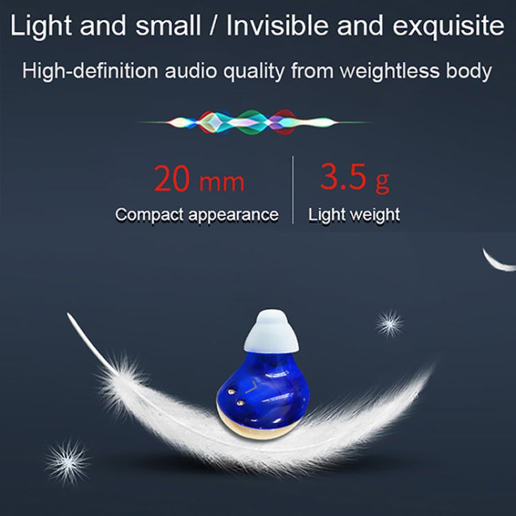 Z-300 TWS Rechargeable Sound Amplifier Deaf Hearing Aids, Z-300 Red Blue