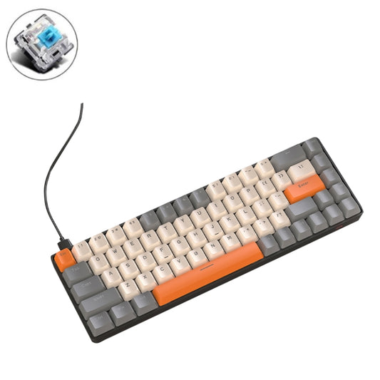 ZIYOU LANG T8 68 Keys RGB Gaming Mechanical Keyboard, Cable Length: 1.5m, Style:, T8 Water Green Version Green Shaft, T8 Water Green Version Red Shaft, T8 Bee Version Green Shaft, T8 Bee Version Red Shaft, T8 Gundam Version Green Shaft