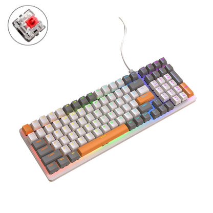 ZIYOU LANG  K3 100 Keys Game Glowing Wired Mechanical Keyboard, Cable Length: 1.5m, Style:, K3 Water Green Version Green Axis, K3  Water Green Version Red Axis, K3 Bee Version Red Axis, K3 Micro Light Hot Plug Version Red Axis                          ...