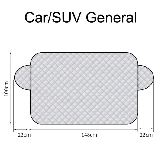 Pare-neige dégivrant pour pare-brise avant de voiture SUITU R-3945, style : fixation sans aimant, fixation sans aimant avec cache-oreilles, fixation avec 5 aimants, fixation sans aimant triple couche, fixation avec 12 aimants triple couche…