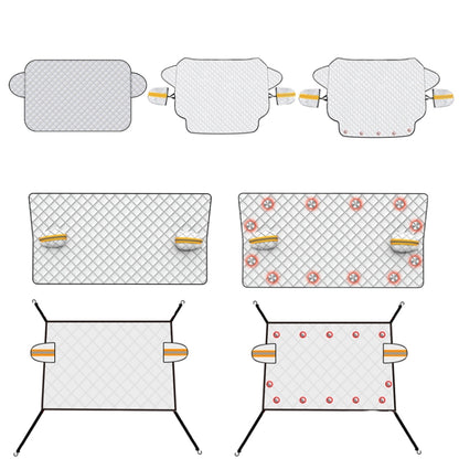 SUITU R-3945 Car Winter Front Glass Snow Shield Defrost Sunshade Thickened Car Clothing, Style:, Non-magnet Clip Door, Non-magnet With Earmuffs, 5 Magnets With Earmuffs, Non-magnet Three Layers Thickened, 12 Magnets Three Layers Thickened              ...