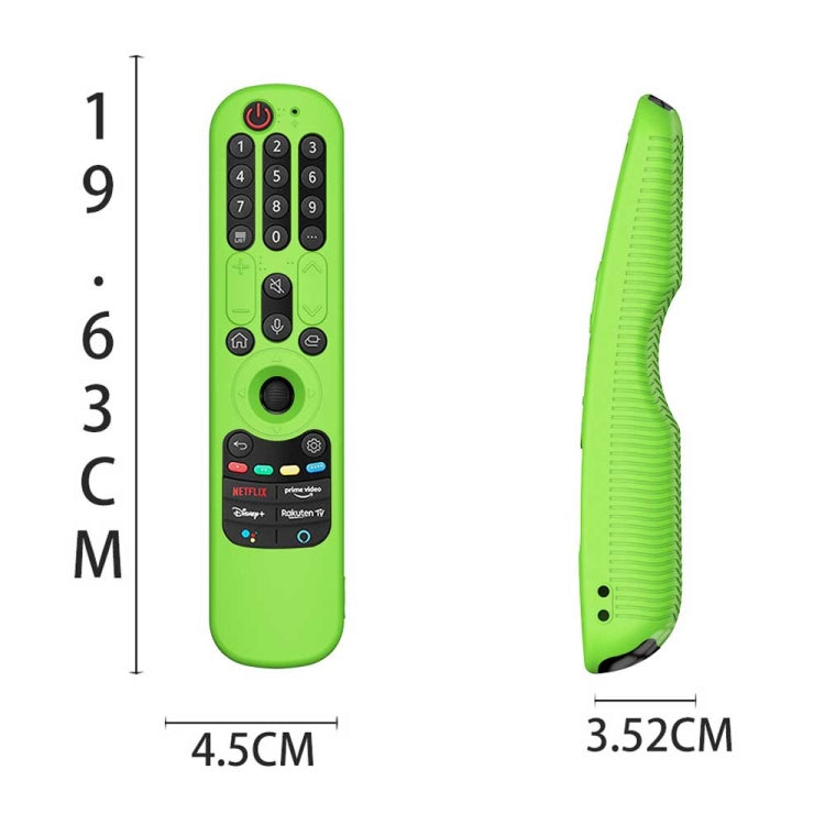 For LG An-MR21GC / AN-MR21N / AN-MR21GA TV Remote Control Silicone Protective Case, Y36 Red, Y36 Luminous Blue, Y36 Luminous Green, Y36 Black, Y36 Blue