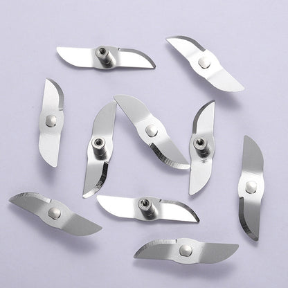 50 PCS CA-M239 Portable Fruit Juicer Blade Semi-Circle Straight 304 Stainless Steel Stirring Knife, Semi-Circle Straight