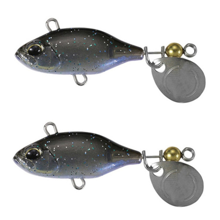 2pcs Leurre Luya Shenshui VIB avec tablettes métalliques Faux Leurre Tiller Bouche Basse Bionique Leurre de Pêche, 2pcs E