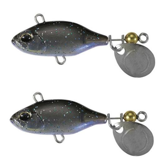 2pcs Luya Bait Shenshui VIB With Metal Tablets Fake Bait Tiller Mouth Bass Bionic Fishing Bait, 2pcs E