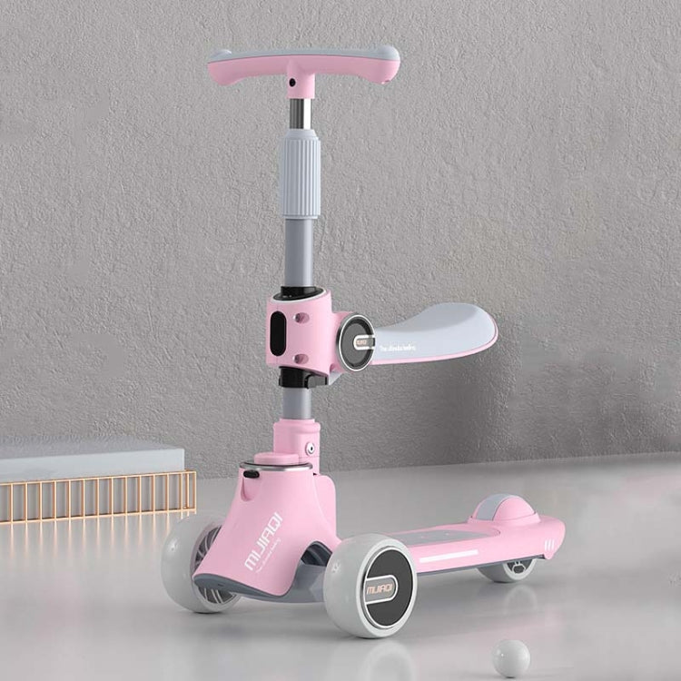 MIJIAQI 01 3-in-1 Multifunktionaler faltbarer Kinderroller mit Musik und Lichtern, Spezifikationen:, Weißer Sitz, Grauer Sitz, Pinker Sitz, Blauer Sitz, Weiß, Grau, Pink, Blau