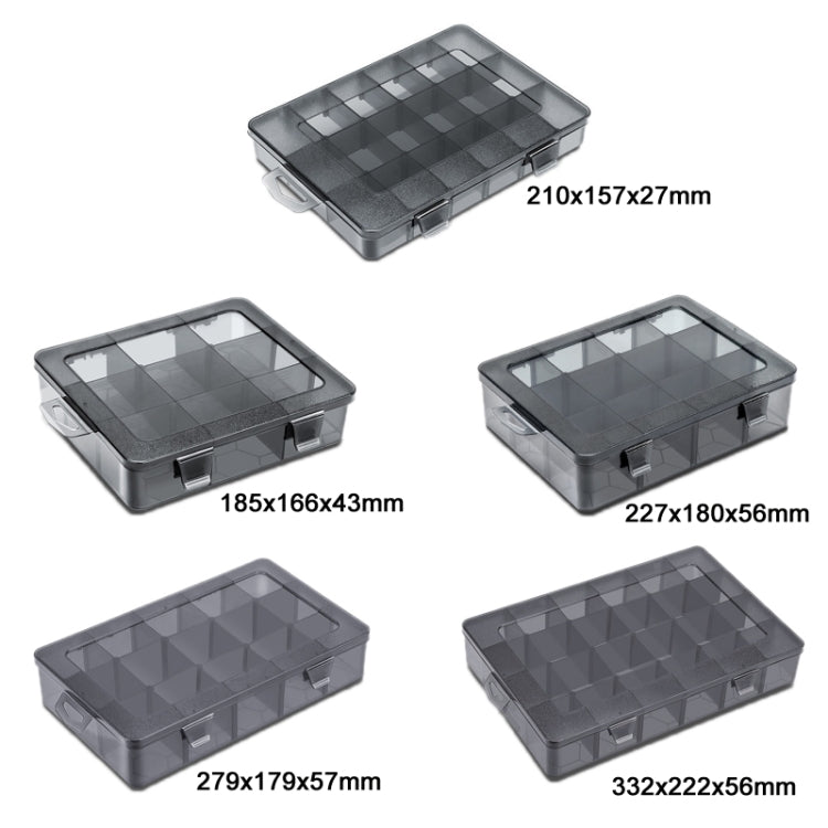 Multi-Compartment Sorted Electronic Parts Organiser, Specifications:, 18 Grid, 9 Grid, 12 Grid, 24 Grid