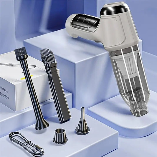 SUITU Aspirateur à main sans fil humide et humide de voiture, Style :, Gris Blanc de base, Noir de base, Gris argenté sans balais