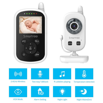 UU24 2.4 Inch Wireless Baby Monitor Camera Temperature Monitor 2 Way Audio VOX Lullaby, UU24 UK Plug, UU24 US Plug, UU24 EU Plug