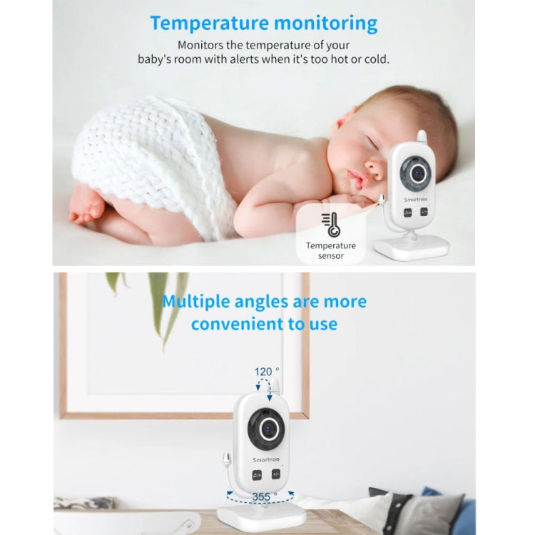 UU24 2.4 Inch Wireless Baby Monitor Camera Temperature Monitor 2 Way Audio VOX Lullaby, UU24 UK Plug, UU24 US Plug, UU24 EU Plug