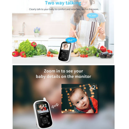 UU24 2.4 Inch Wireless Baby Monitor Camera Temperature Monitor 2 Way Audio VOX Lullaby, UU24 UK Plug, UU24 US Plug, UU24 EU Plug