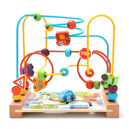 Children Beads Around Multifunctional Puzzle Block Toys, Style:, Cupid Fruit, Cupid Animal, Animal, Ocean, Traffic